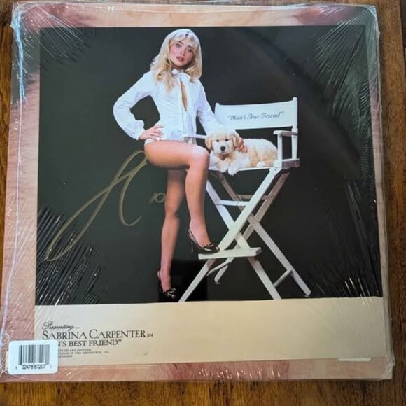 Sabrina Carpenter mans best friend vinyl with signed insert brand new - Picture 1 of 2